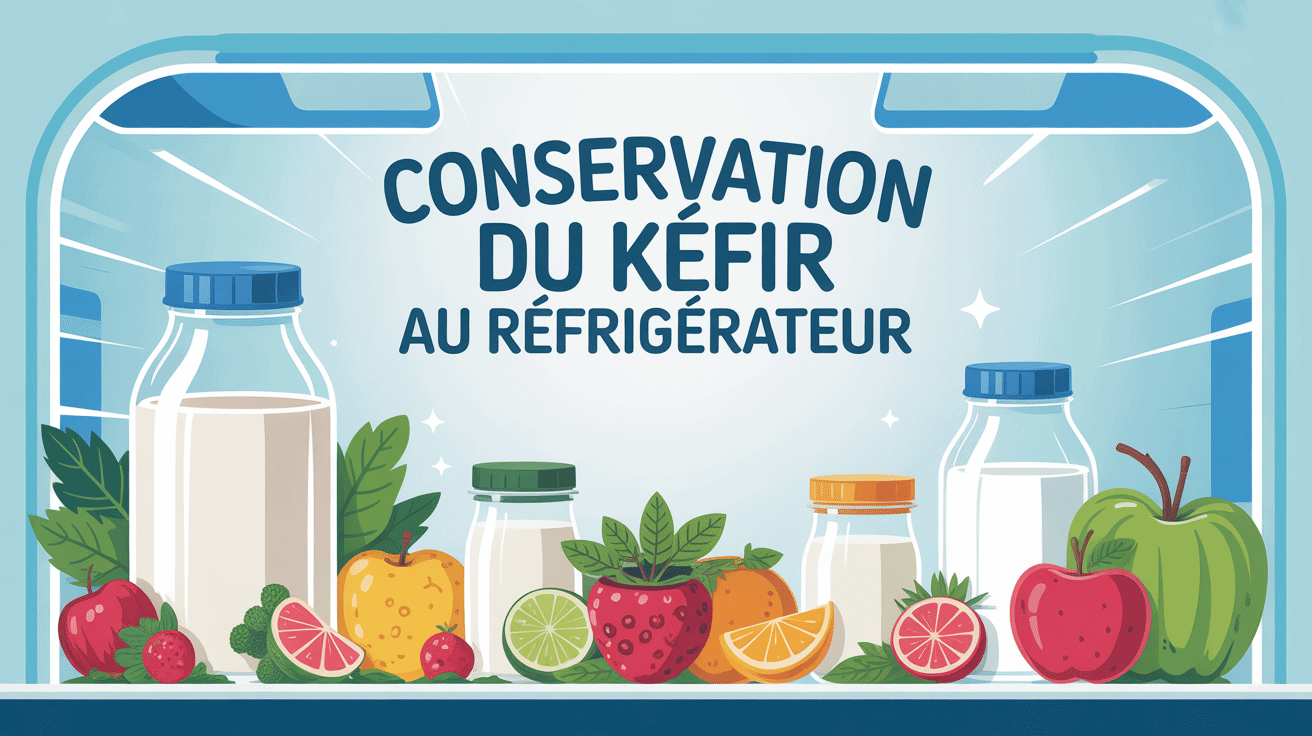 Combien de temps peut on garder le kéfir au frigo illustration conservation