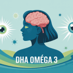 illustration dha and omega 3 cerveau cœur vision