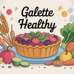 galette healthy centrée avec ingrédients sains