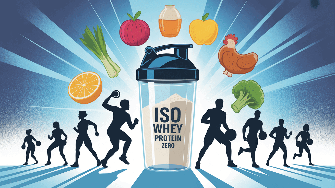 scène sportive shaker iso whey protein zero nutrition