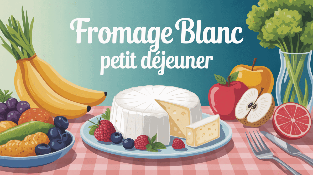 petit dejeuner fromage blanc bol sain fruits et cereales