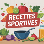 Illustration recette sportif cuisine moderne