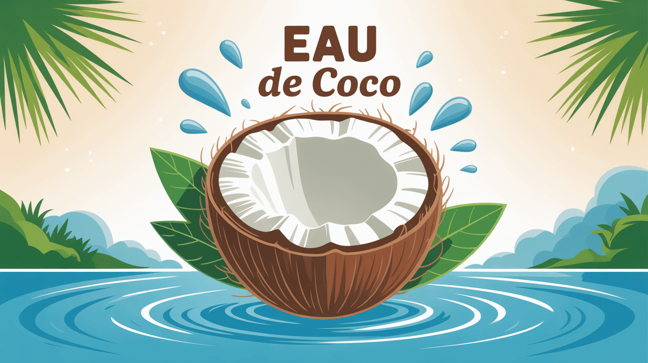 vertu de l eau de coco image ouverture noix gouttes bienfaits