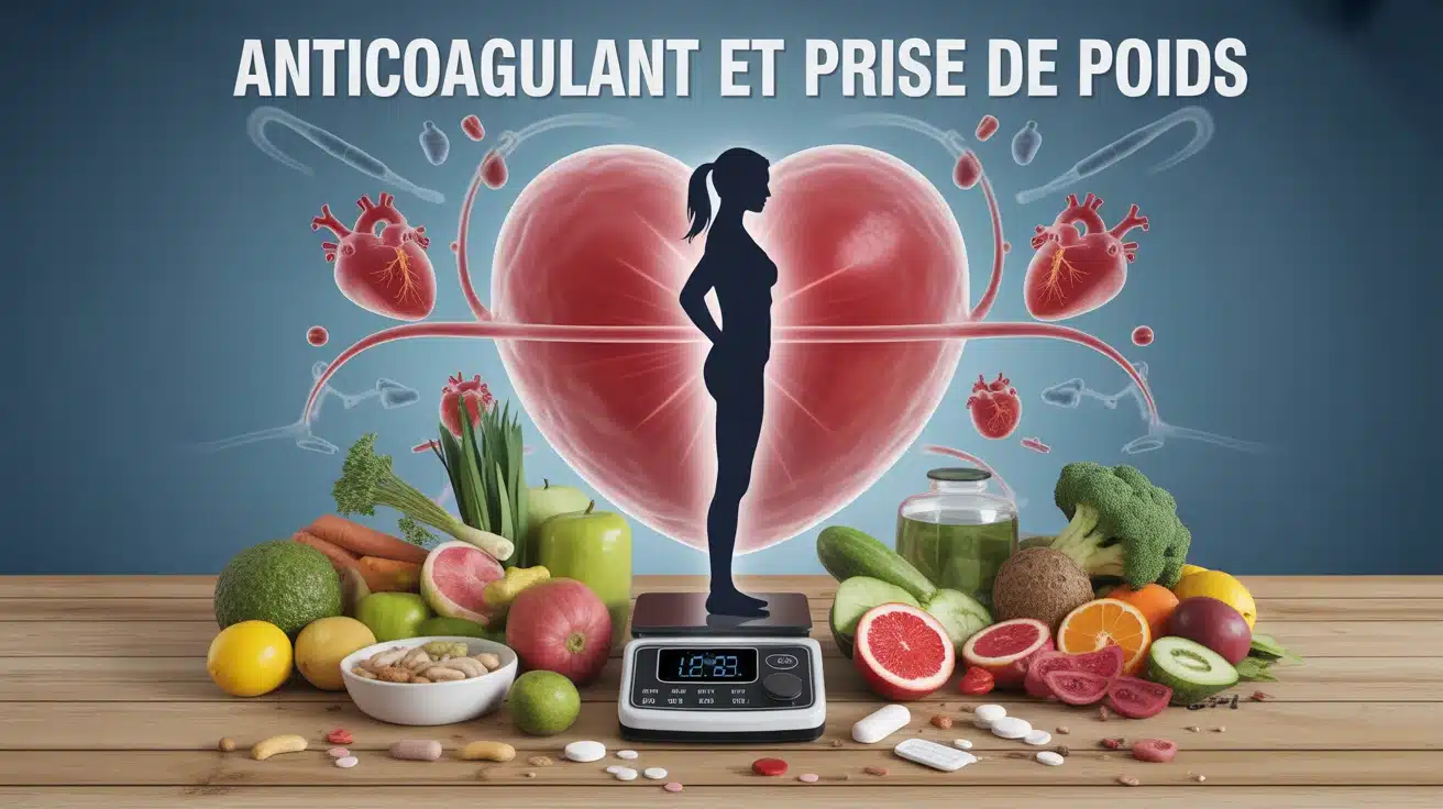 anticoagulant et prise de poids, balance, médicaments et aliments