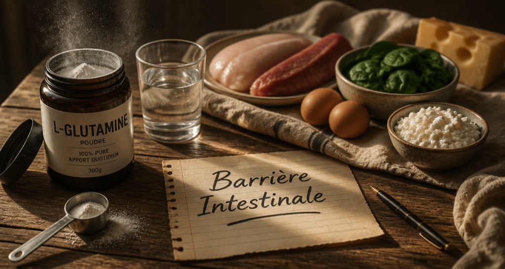 L-glutamine et intestin : pourquoi dépasser 26g par jour peut devenir contre-productif