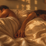 position couple amoureux dormir lit cosy