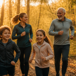 sport que faire famille marche course forêt