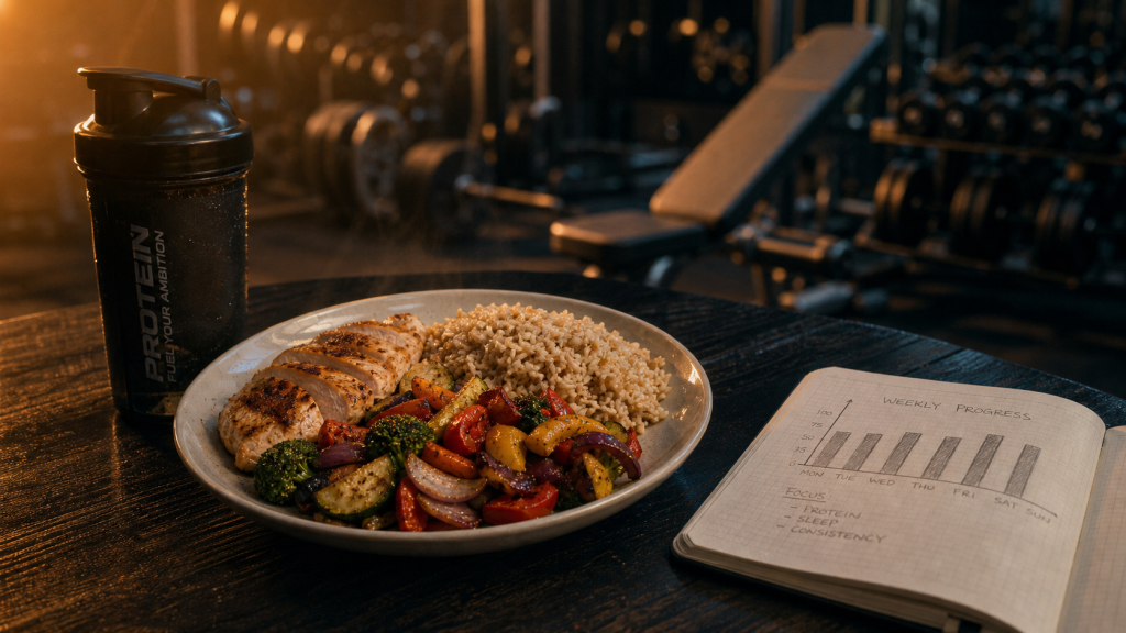 Déficit modéré, protéines et repas rassasiants : la méthode pour prendre du muscle et perdre de la graisse