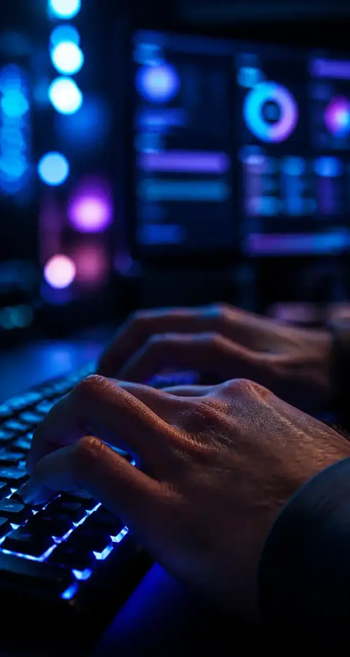 Interface d'un outil SaaS affichée sur l'écran d'un professionnel