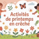 activités de printemps crèche enfants sensoriel nature