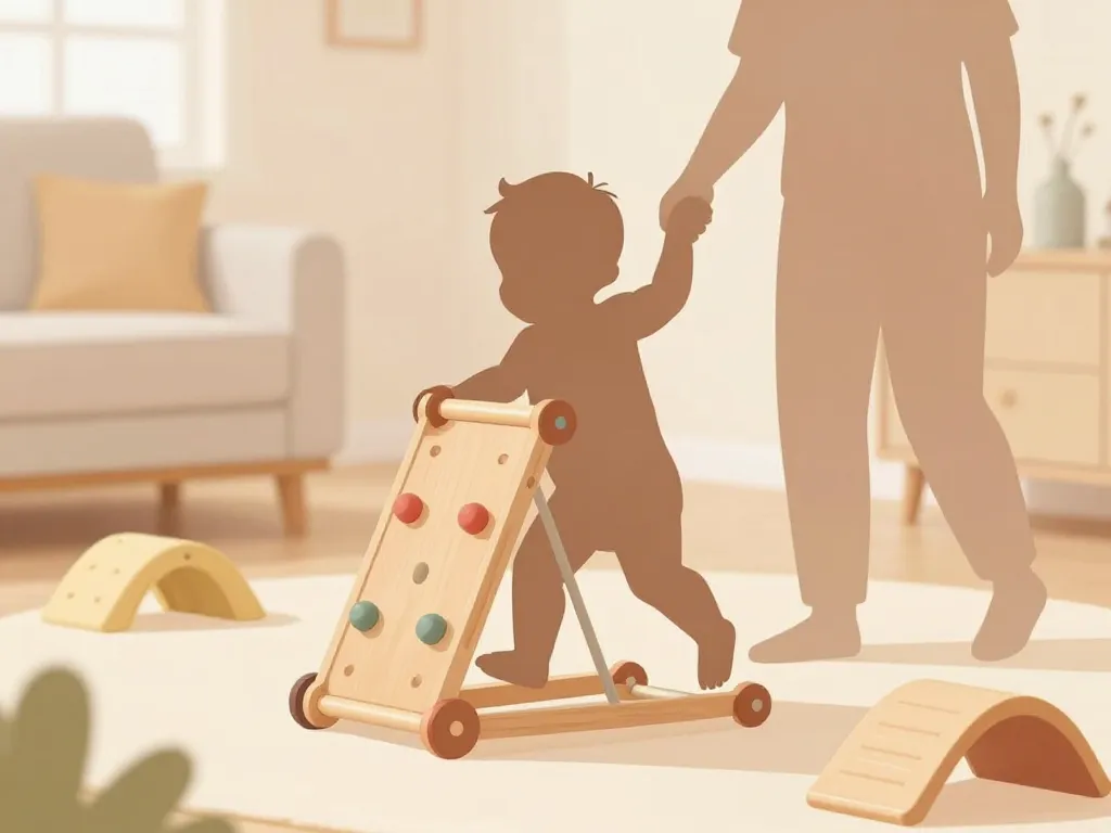 cadeau bébé 1 an motricité jouets marche chariot porteur