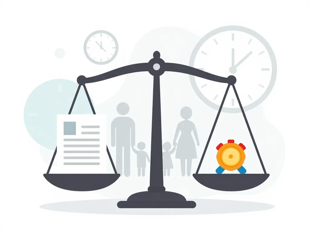 Visuel droit de visite horaires non respectés balance justice documents enfant