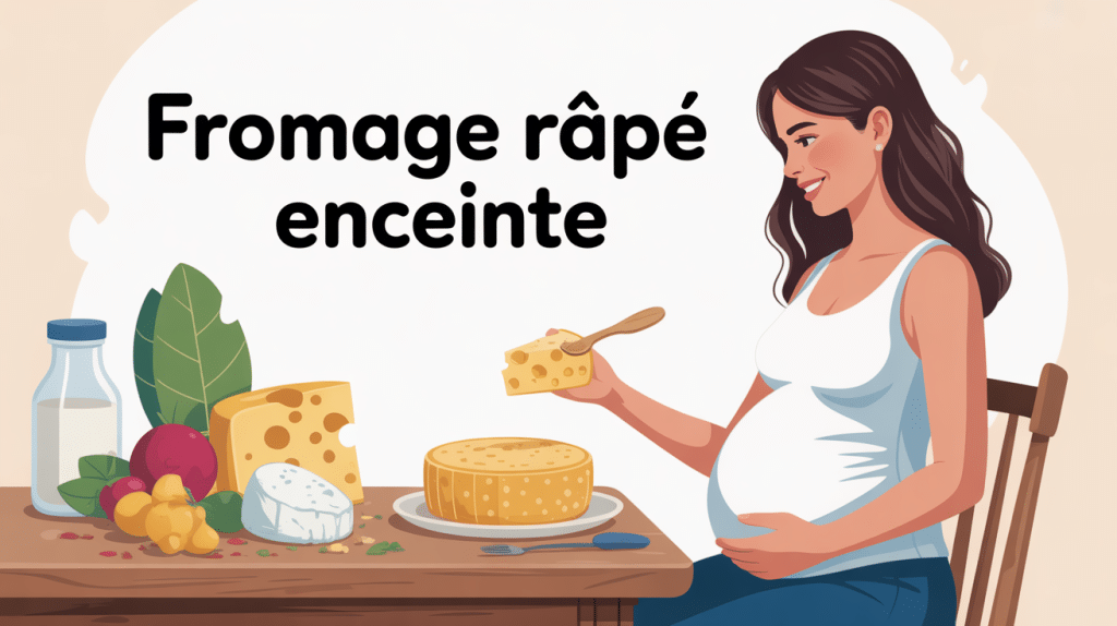 sécurité fromage râpé enceinte femme rassurée