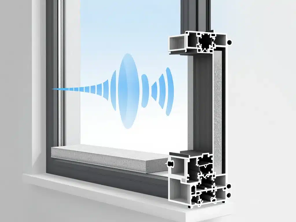 isolation phonique fenêtre par l'intérieur méthodes en coupe