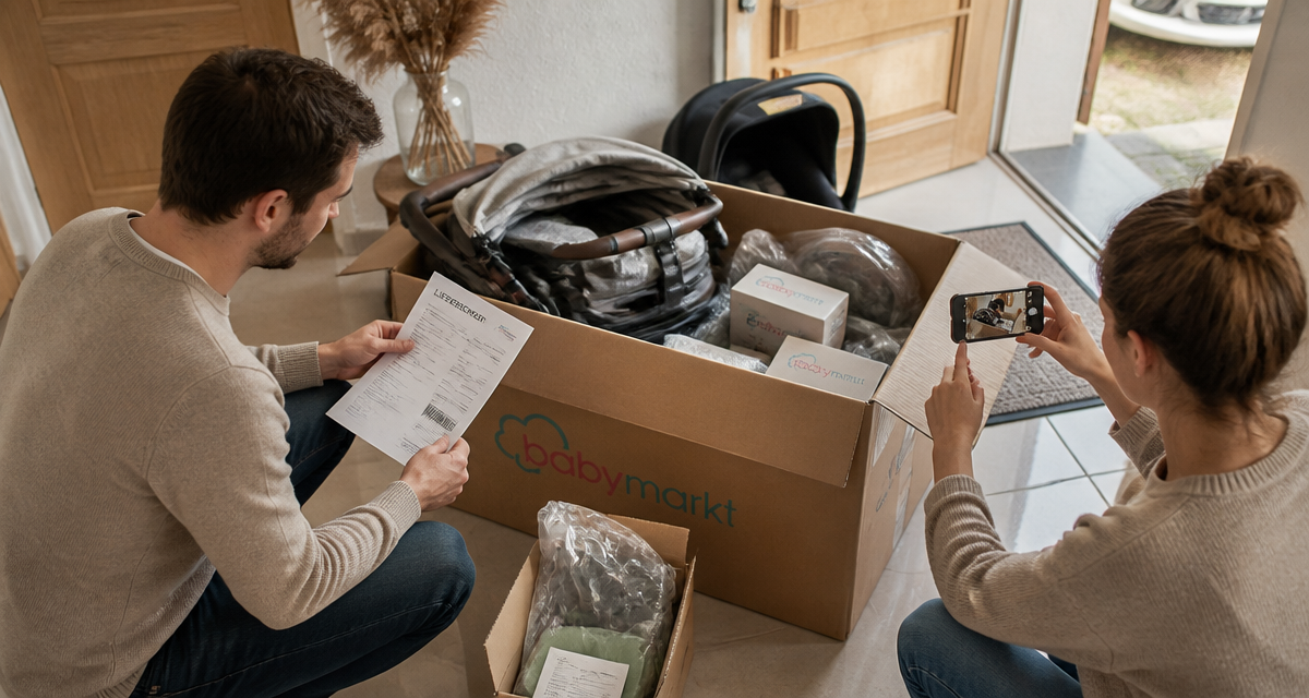 babymarkt avis couple déballage carton