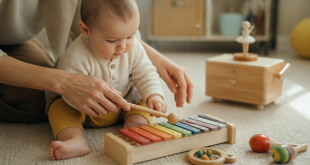 jeux musical pour bebe xylophone bois