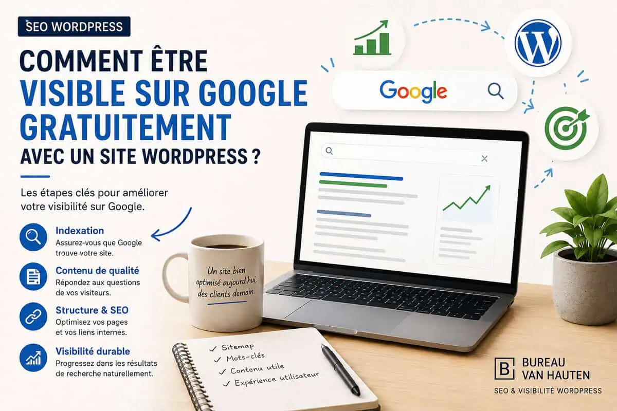 Comment être visible sur Google gratuitement avec un site WordPress ?