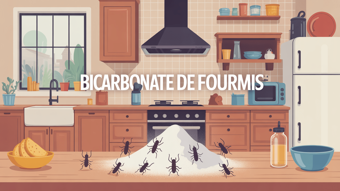 illustration bicarbonate fourmis cuisine