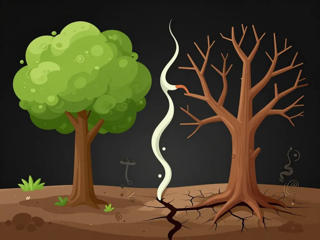 est-ce que la javel peut faire crever un arbre arbre abîmé sol détruit