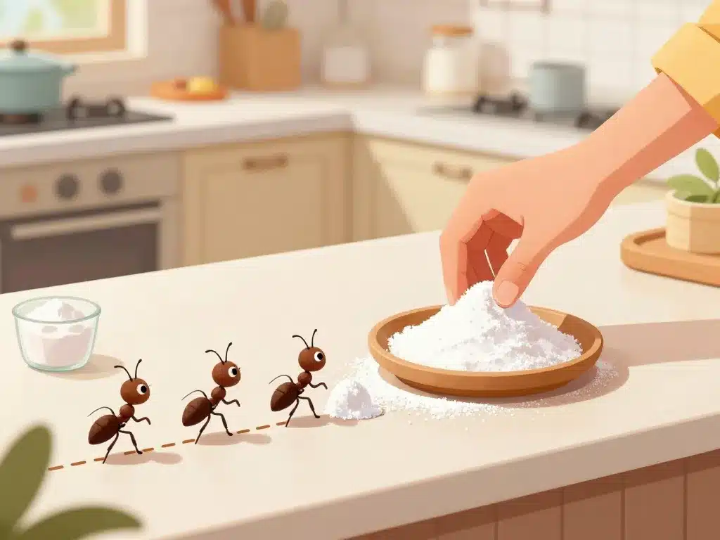 préparation appât bicarbonate fourmis cuisine