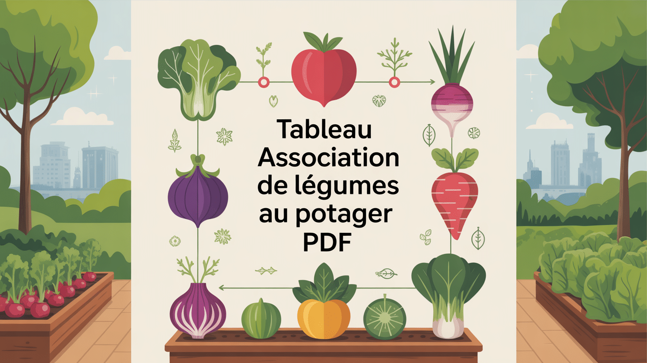 tableau association légumes potager pdf visuel