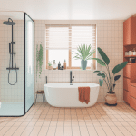 illustration travaux de salle de bain moderne