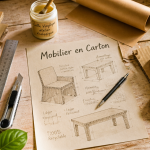 meuble en carton fabrication atelier