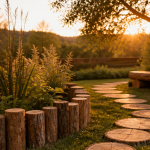 Que faire avec des rondins de bois dans le jardin aménagement déco