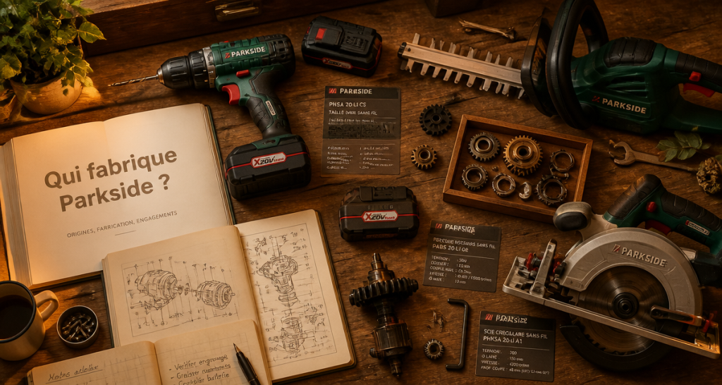 qui fabrique parkside outils électroportatifs sur établi