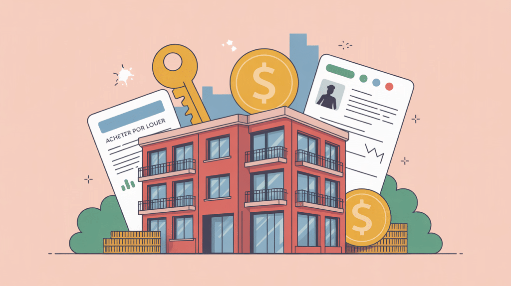 acheter pour louer illustration immobilière