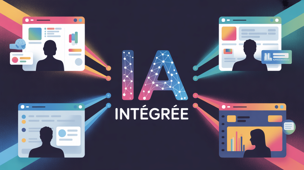 al in IA intégrée illustration vectorielle moderne