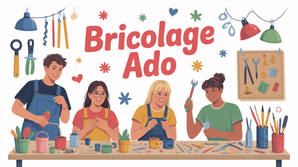 bricolage ado illustration atelier groupe créatif