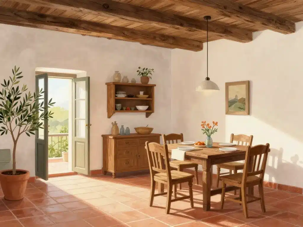 maisons italiennes décor intérieur chaleureux