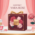 coffret yara rose illustration féminine orientale packaging luxe