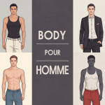 Illustration de bodies pour homme élégants et tendance