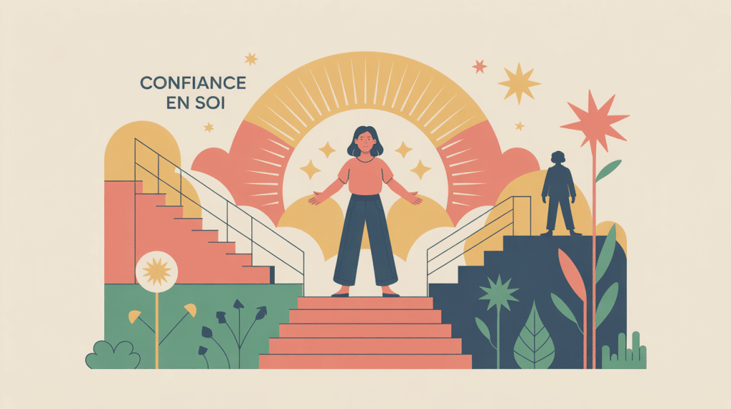 Être sûr de soi image illustration confiance en soi