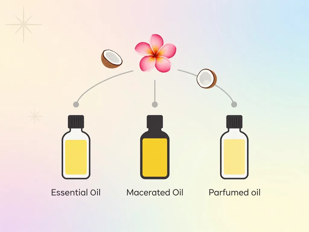 diagramme huile essentielle monoi macérât parfumé