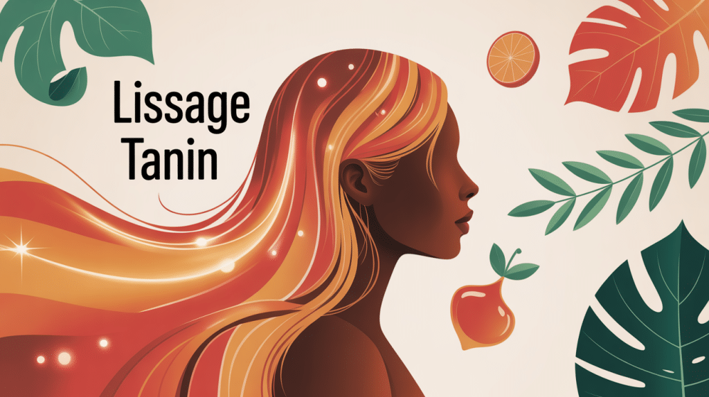 lissage tanin avis image femme profil cheveux lisses végétal