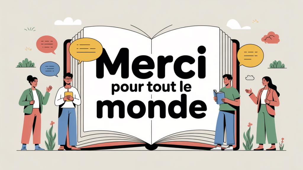 illustration merci pour tout le monde en français