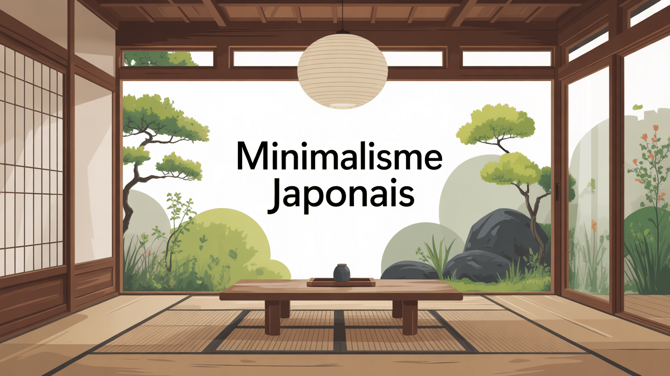 intérieur minimaliste japonais ambiance épurée