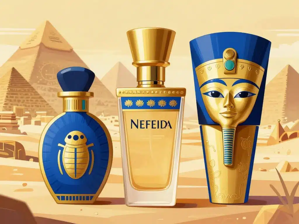 origines inspiration visuelle nefertiti perfume egyptien