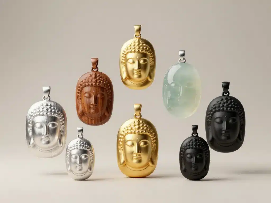 pendentif bouddha comparatif styles matériaux