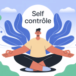 illustration self contrôle méditation moderne apaisante