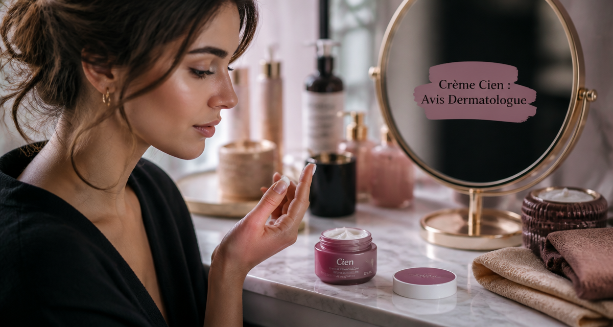 Crème Cien avis dermatologue sur coiffeuse blanche