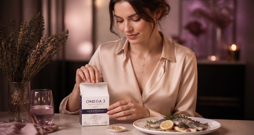 huile de poisson bienfaits femme capsules maquereau