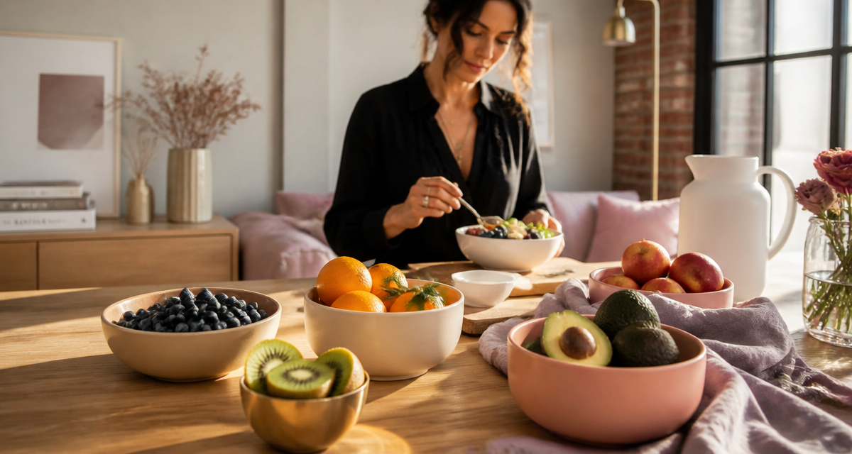 meilleurs fruits pour la sante en bols sur table