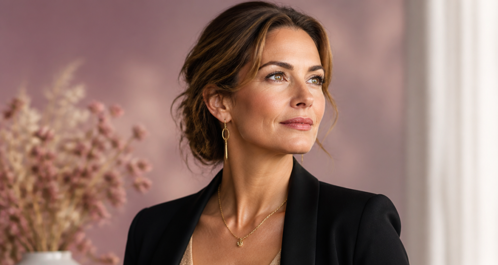 ovale du visage avant après femme 45 ans