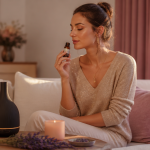 quelle huile essentielle pour le stress et l'anxiété femme relaxe sur canapé