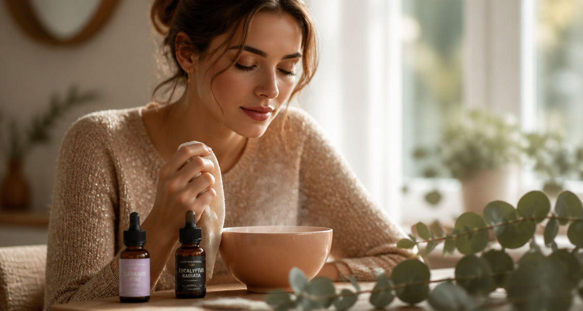 quelle huile essentielle pour déboucher le nez femme vapeur