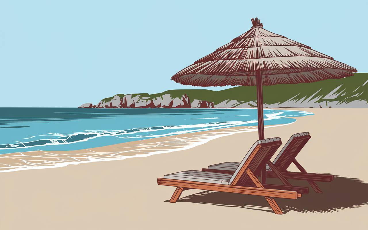 plage cala d orzu sable vaches paillote corse